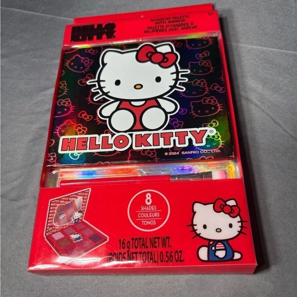 New Hello Kitty 8-Shade Shadow Palette - Red Packaging